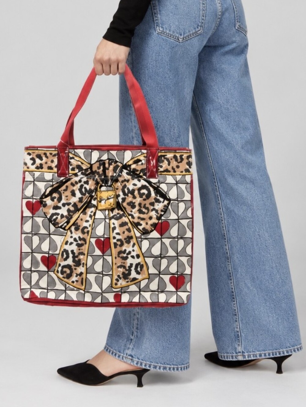 Brighton Wild Love Tote New With Tags Limited Edition Retired Animal Print Heart